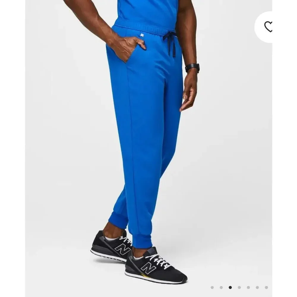 Figs Men’s Tansen Jogger Scrub Pants Royal Blue Size Medium Tall